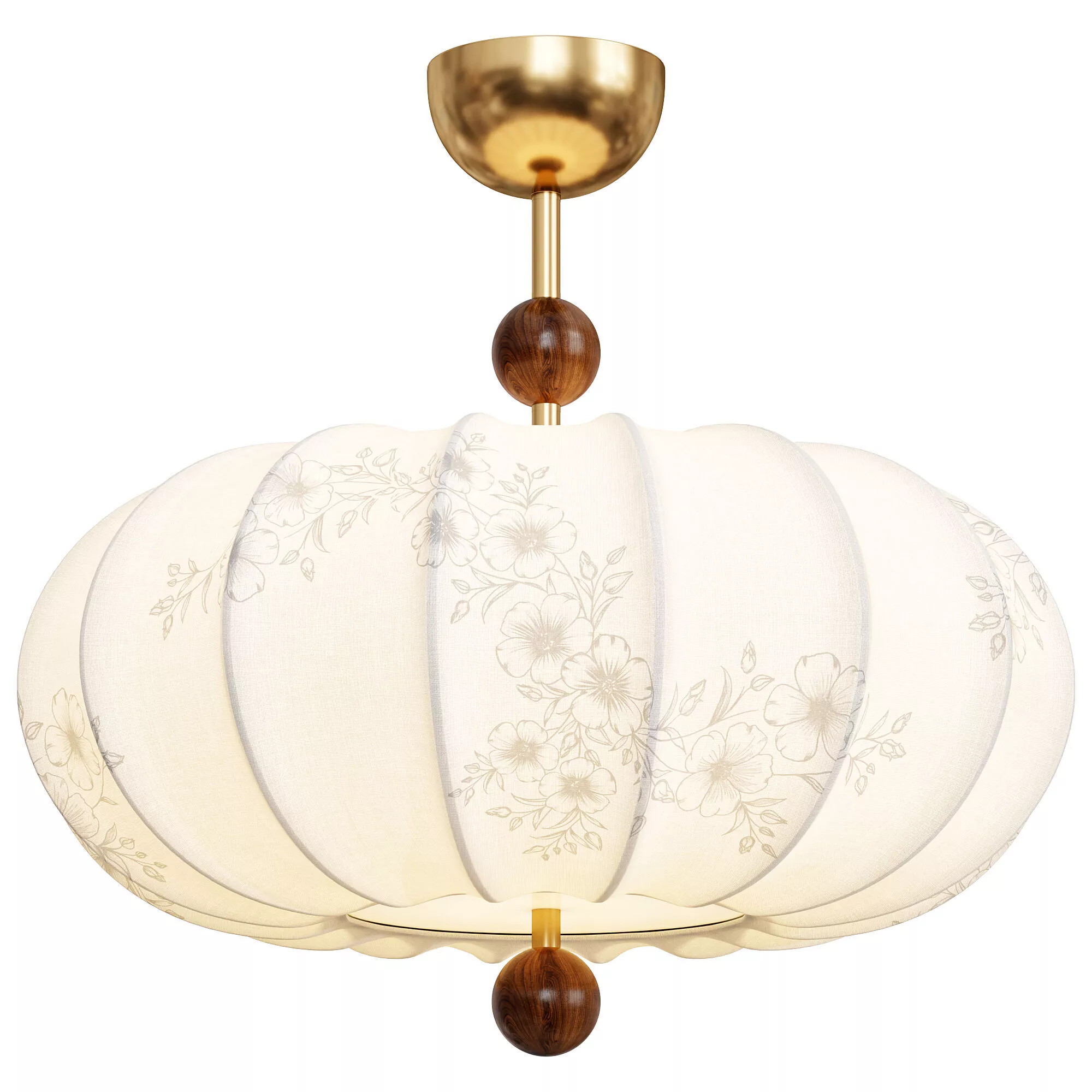 Fleur Lantern Pendant Light Low-poly 3D model