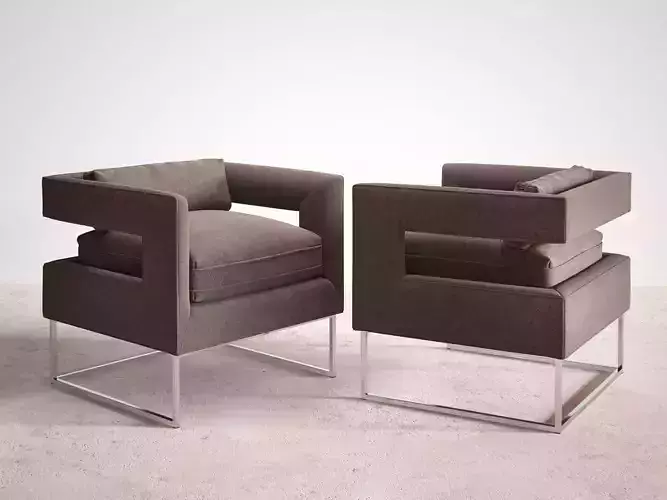 Cut Out Chair 3D model