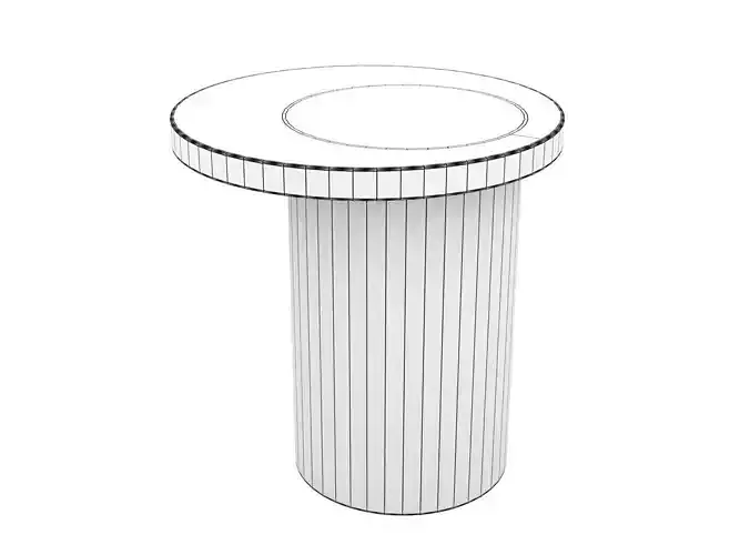 Nenuphar three colorful side tables with circular top