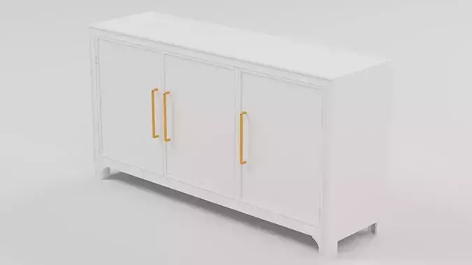 Mid-Century 3-Door Sideboard 01