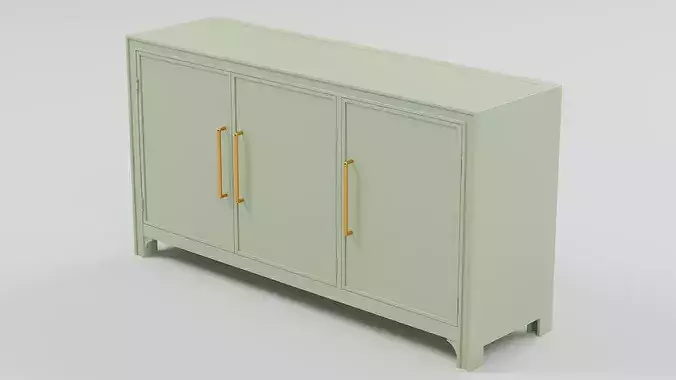 Mid-Century 3-Door Sideboard 03