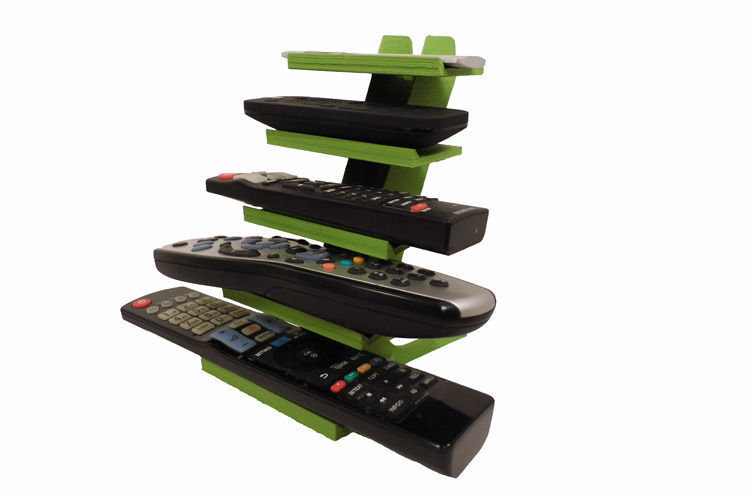 Coffee Table Remote Caddy 3D print model_4