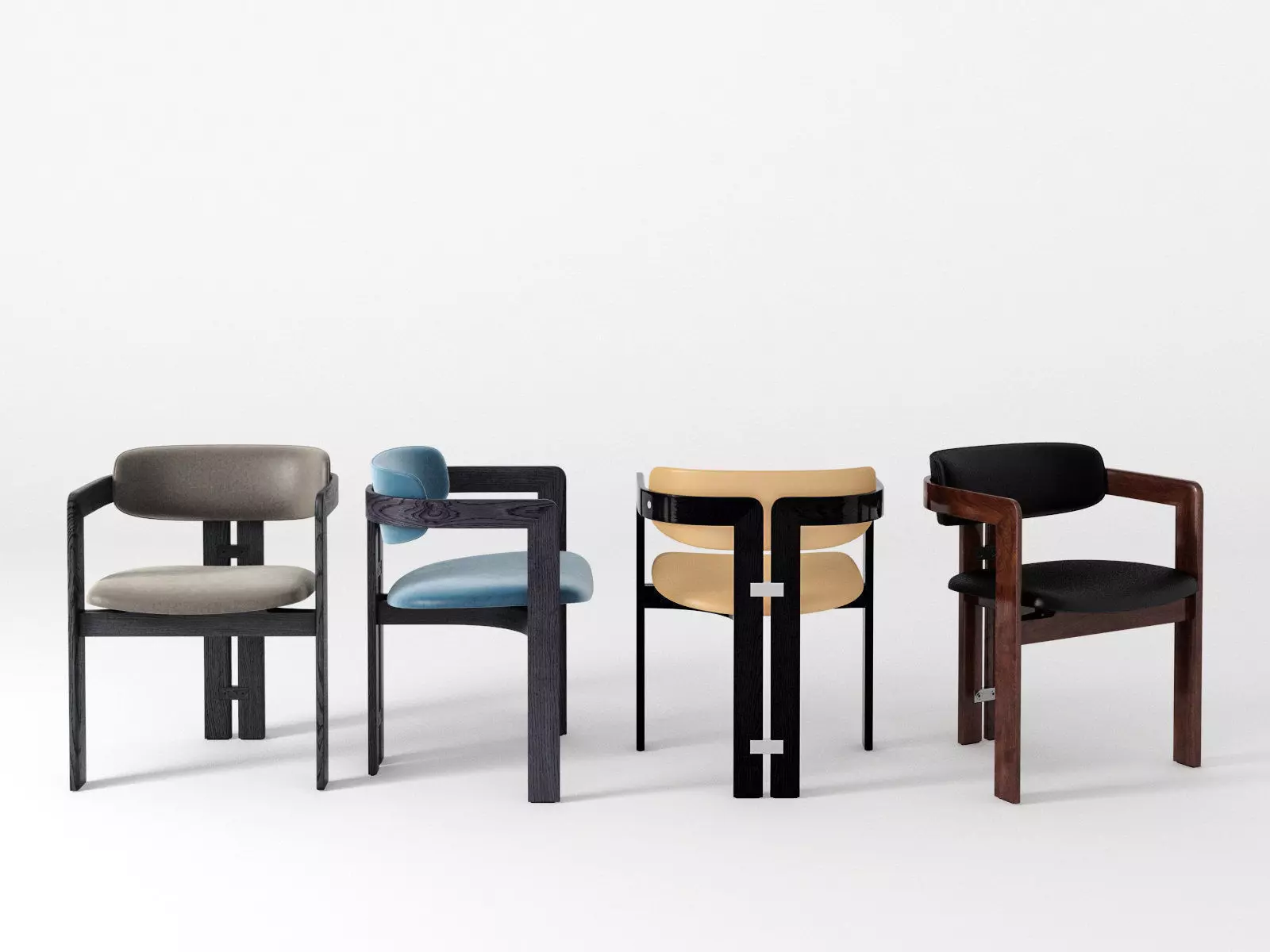 Pamplona two chairs with upholstered backs 3D model_1