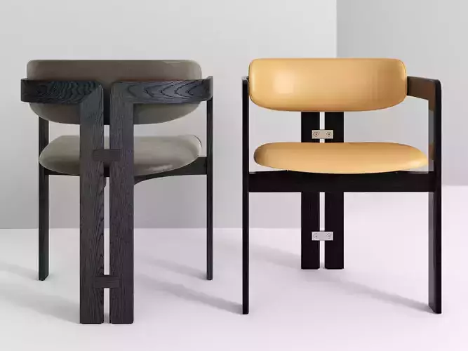 Pamplona two chairs with upholstered backs