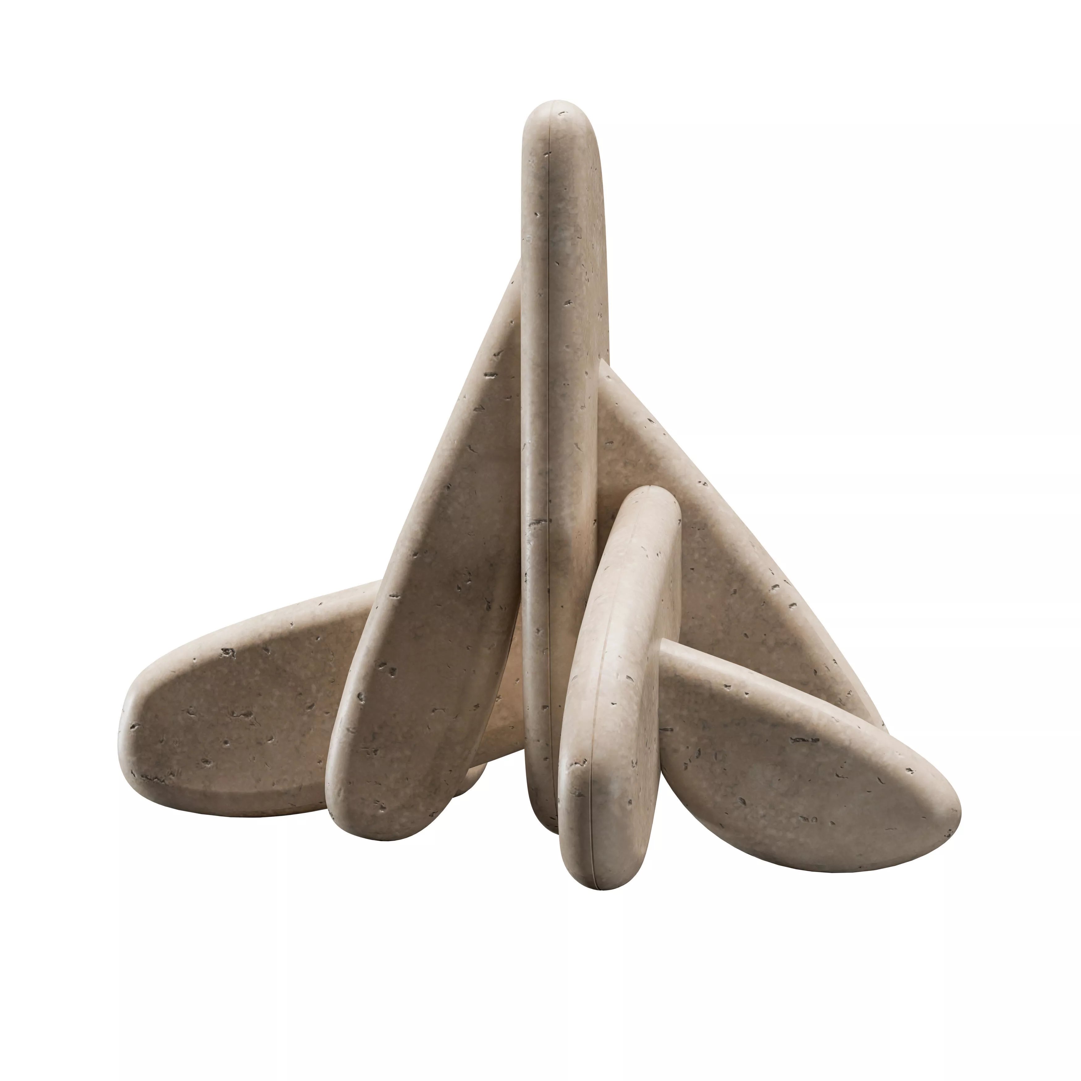 Marble Sculpture Ugly Not Cute big - Art Object by deday Free 3D model