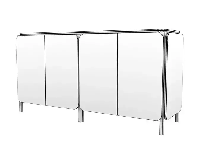 Frame sideboard rose gold