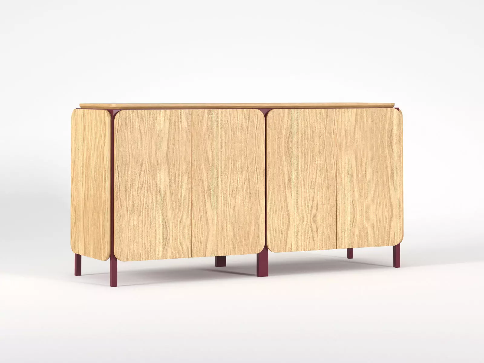 Frame sideboard rose gold 3D model_3
