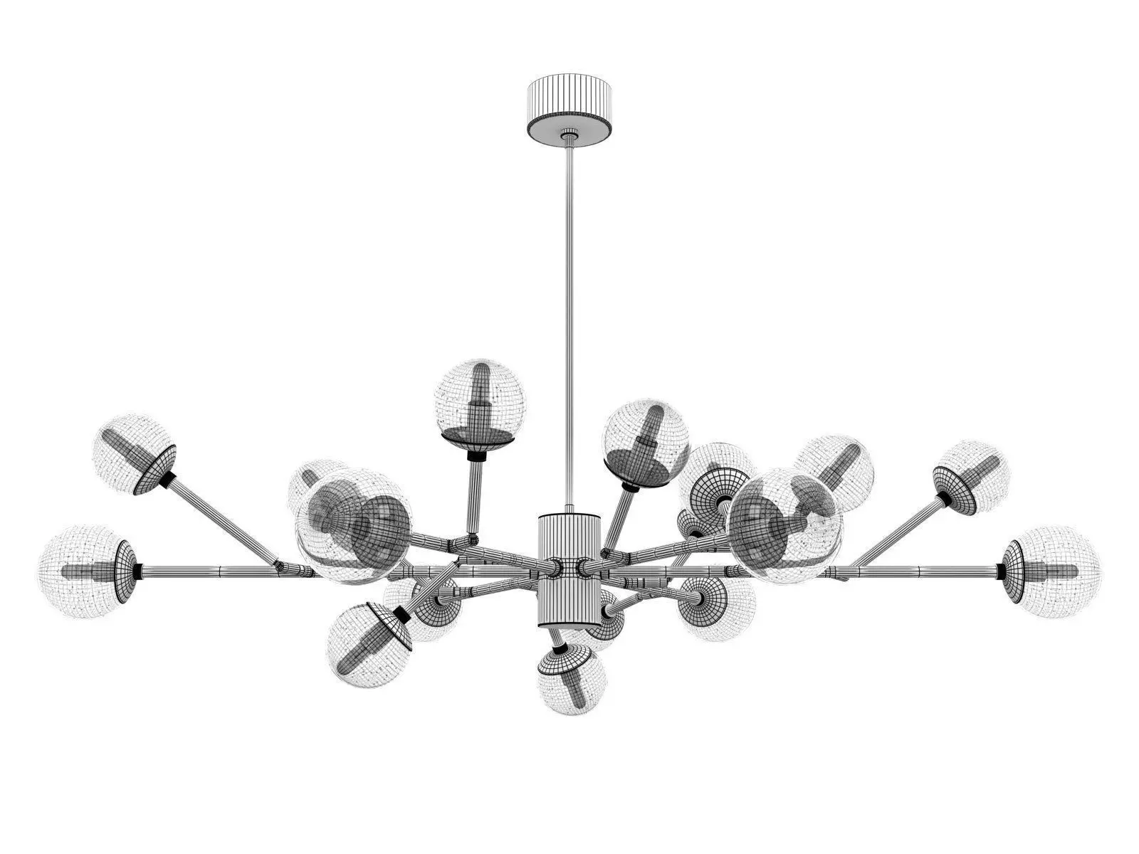 Dallas Chandelier 3D model_5