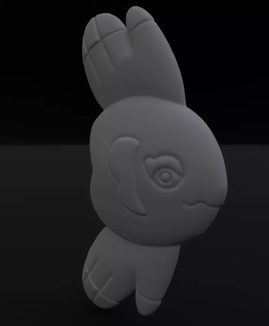 Stylized Tropical Fish Figurine 3D Print Marine Chibi Statue 3D print model