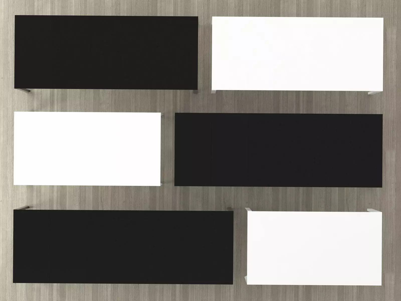 Menu two tables 3D model_5