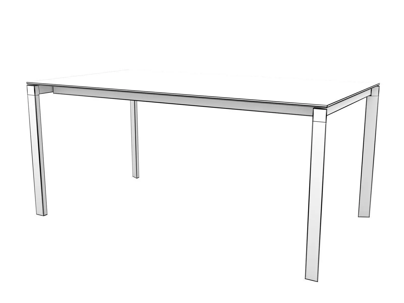 Menu two tables 3D model_6