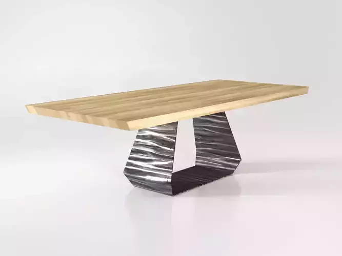 Amond marble dining table with metal legs