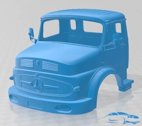 Mercedes Benz LAK 2624 1974 Cabin Truck Printable 3D print model