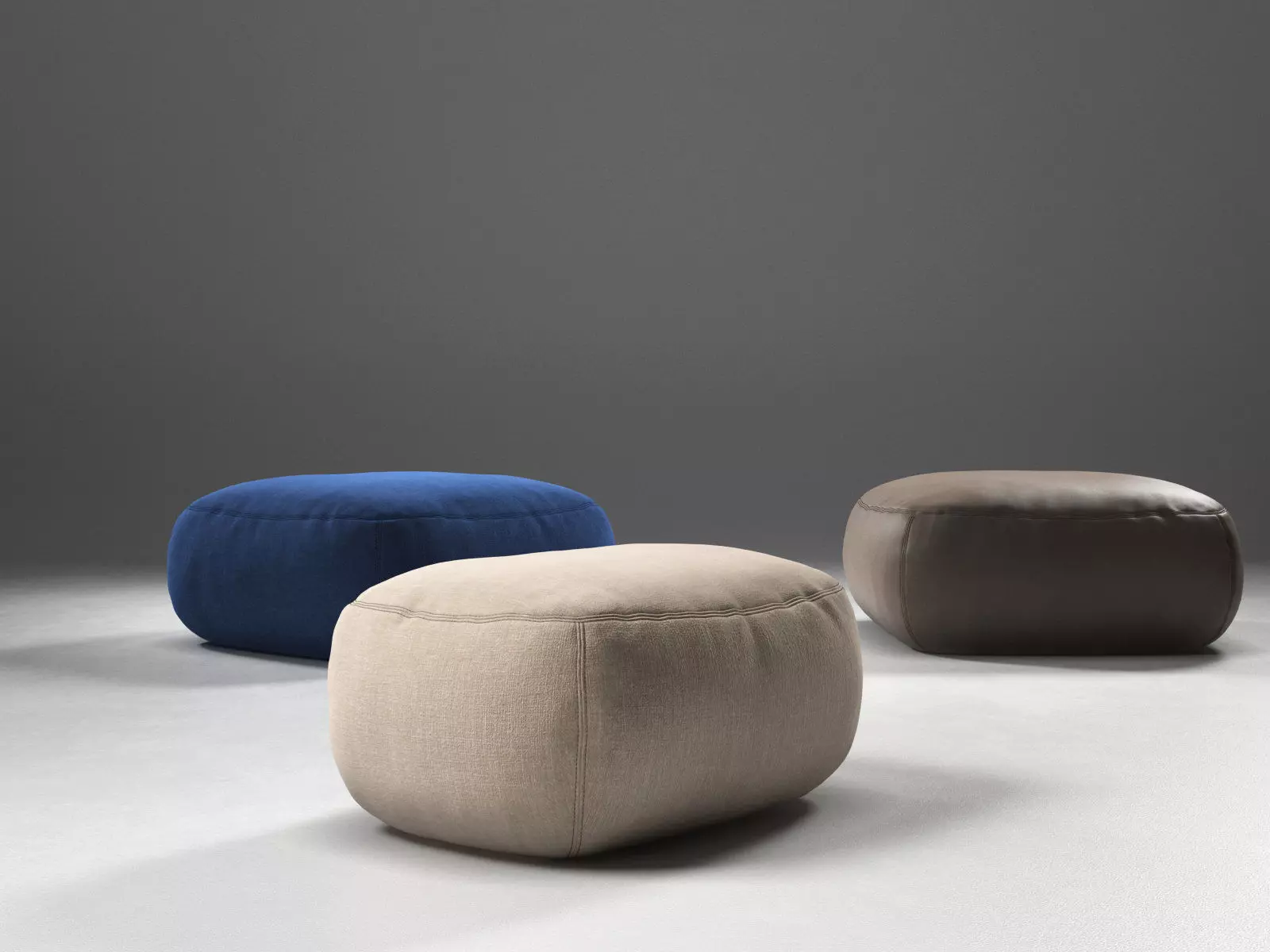 Kernel two poufs 3D model_1