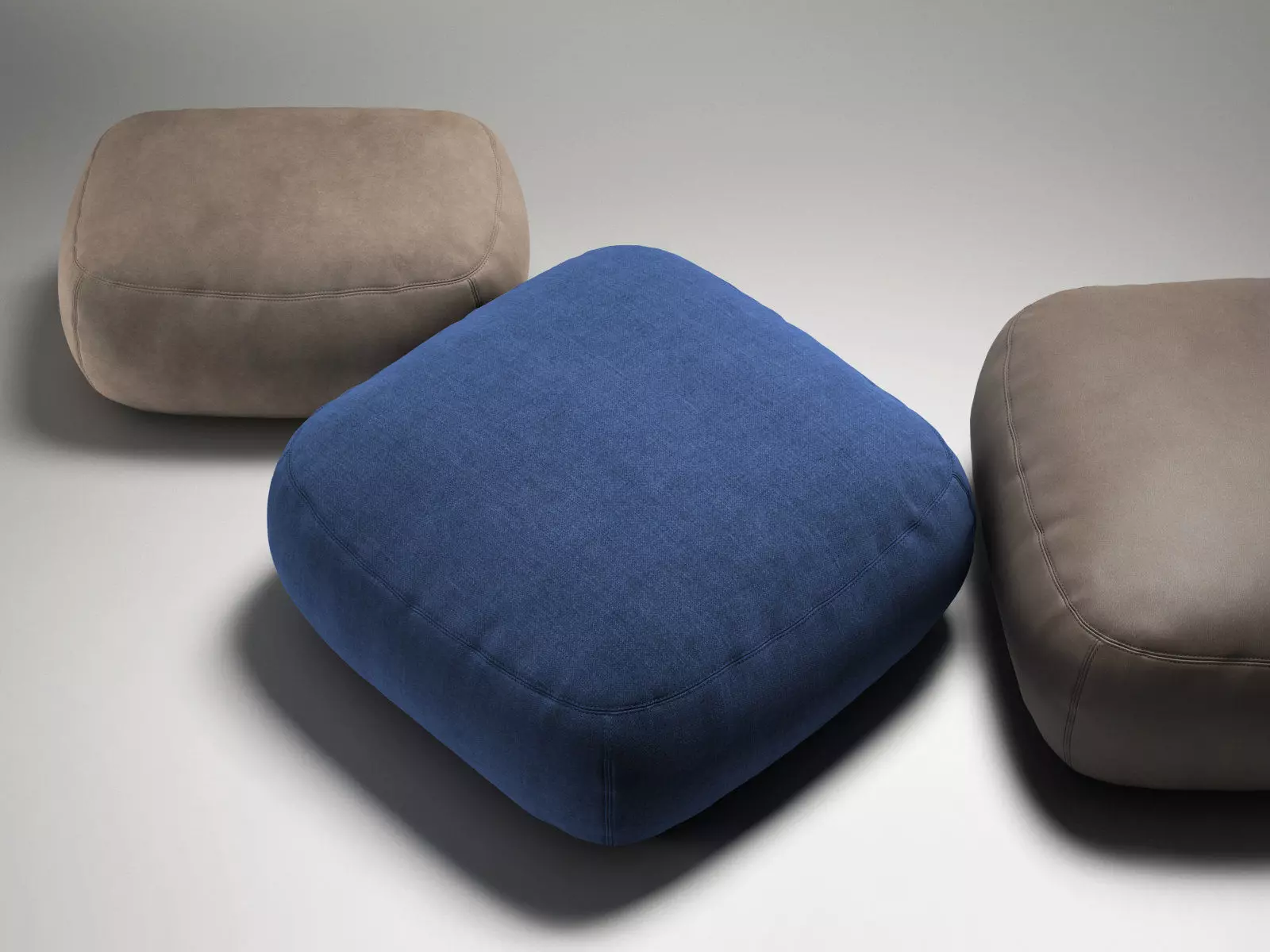 Kernel two poufs 3D model_3