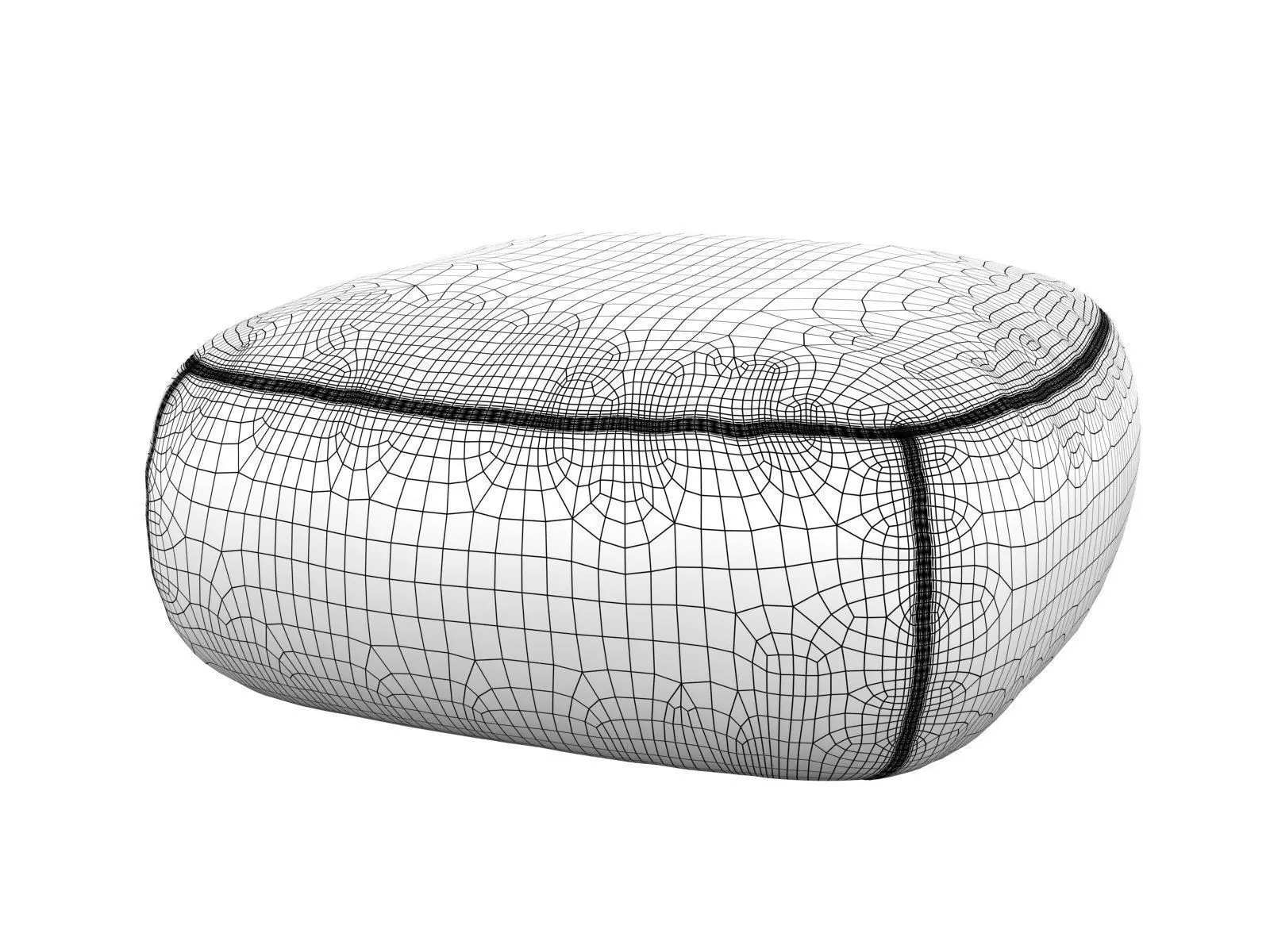 Kernel two poufs 3D model_5
