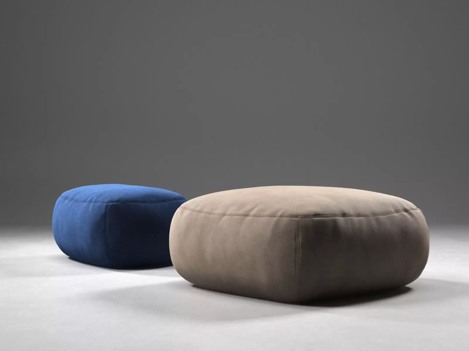 Kernel two poufs 3D model_0