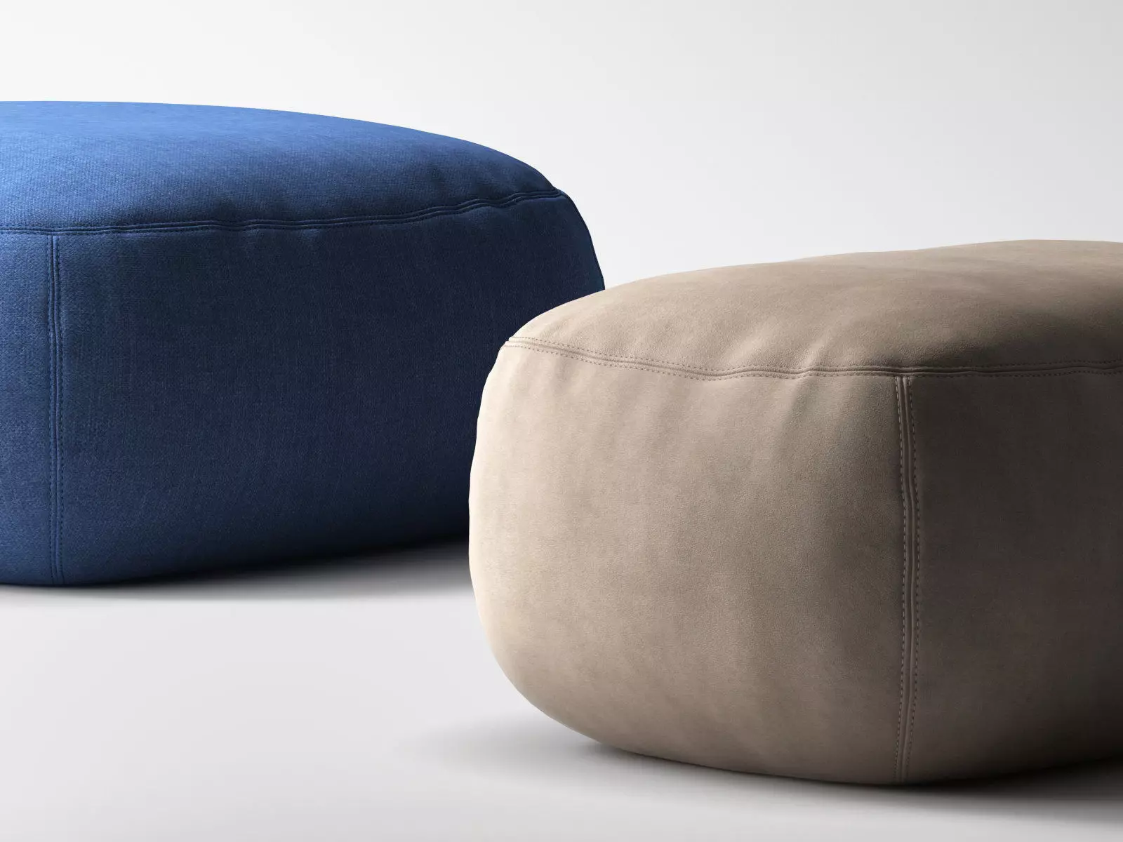 Kernel two poufs 3D model_2