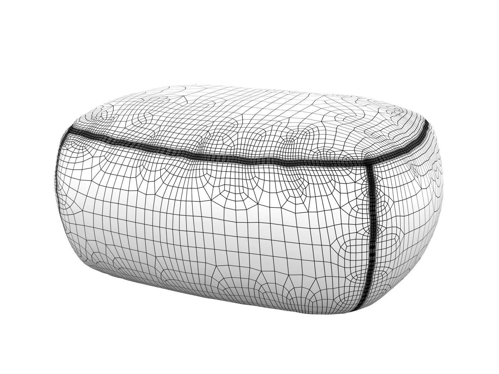 Kernel two poufs 3D model_4