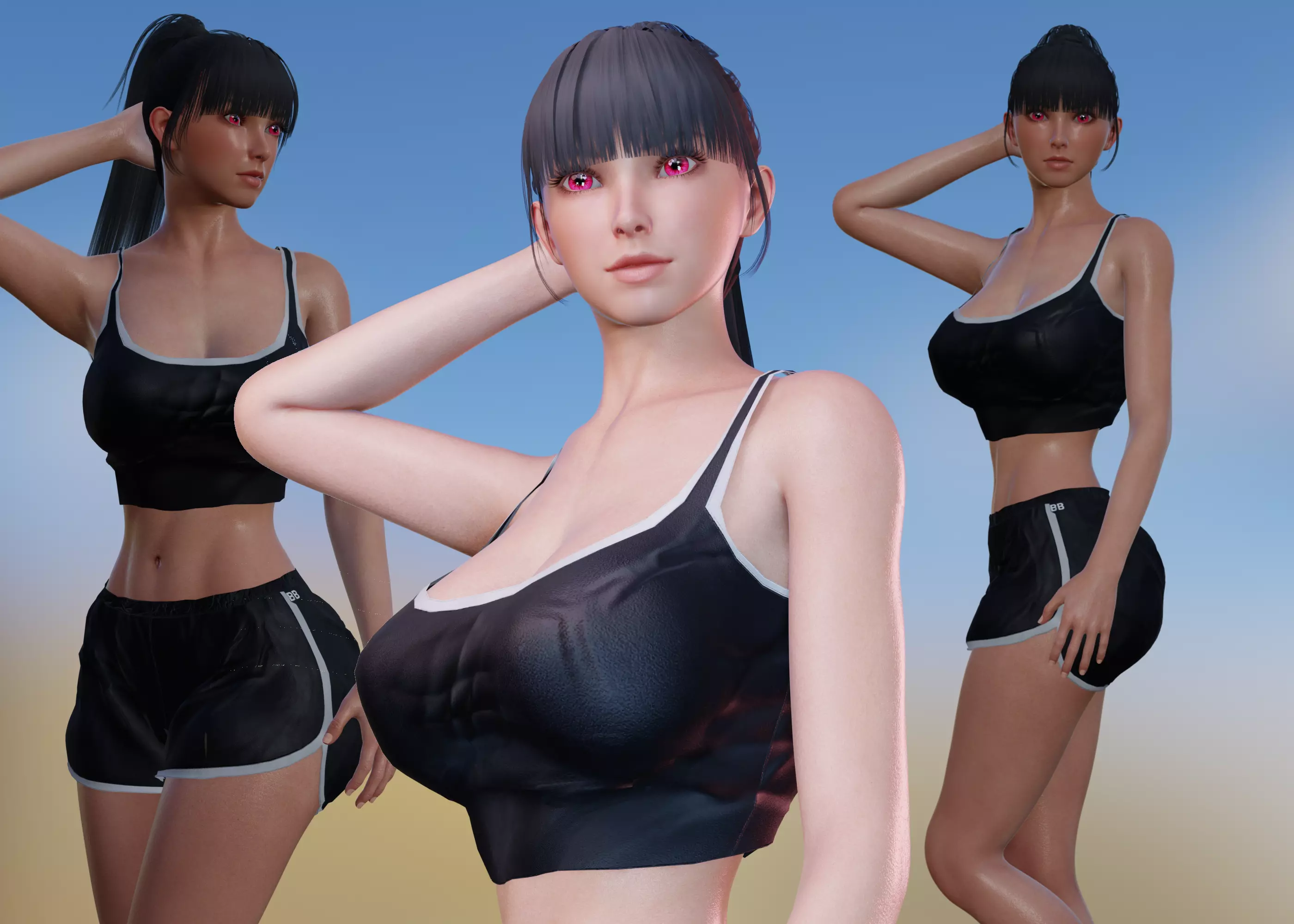 Diana Fully Rigged Female Character 4K Textures Blender Free Free low-poly 3D model