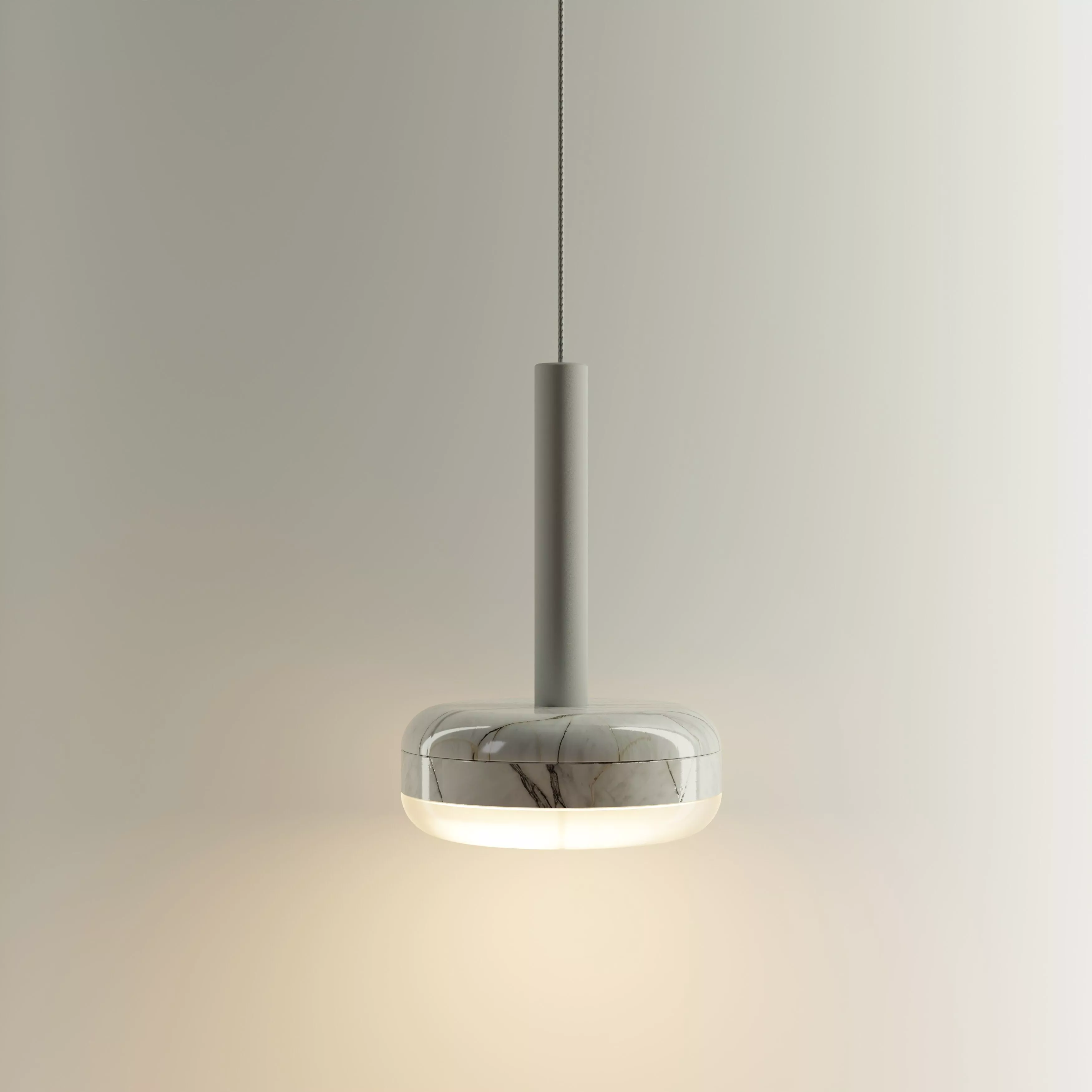 DIP Marble Lighting Collection - small Pendant Lamp by deday Free 3D model