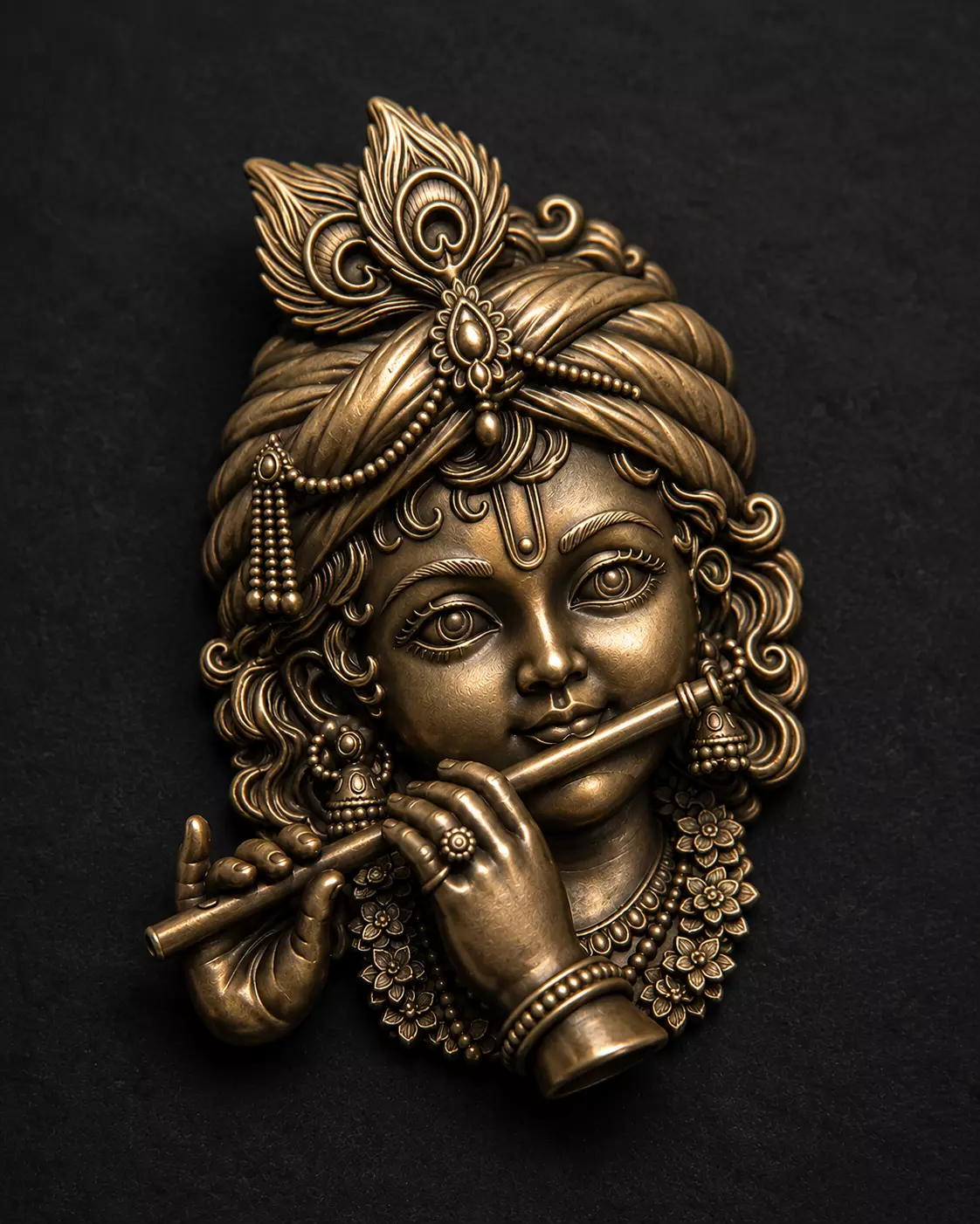 Brooch Krishna Brooch Silver Brooch Trending Brooch 3D print model