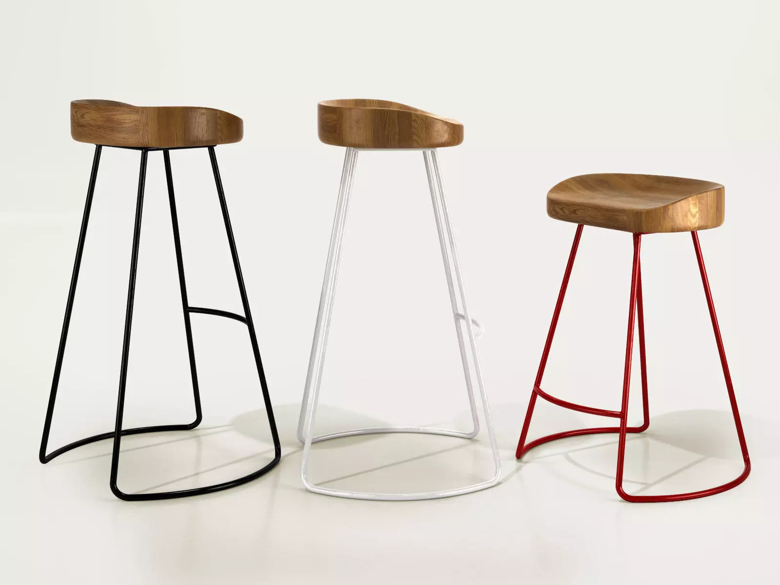 SmartandSleek wood and metal bar stools 3D model_5