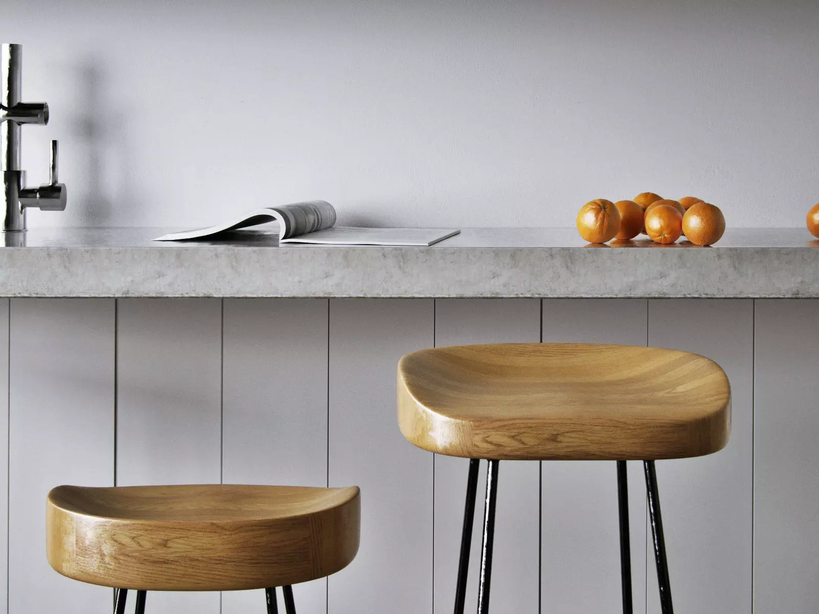 SmartandSleek wood and metal bar stools 3D model_3