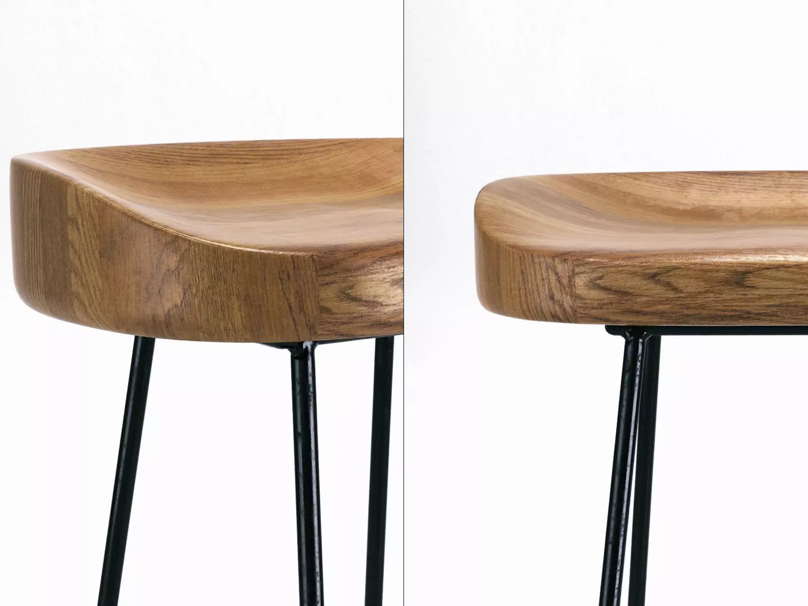 SmartandSleek wood and metal bar stools 3D model_1