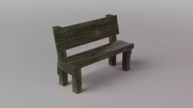 Rustic Wild West Wooden Bench