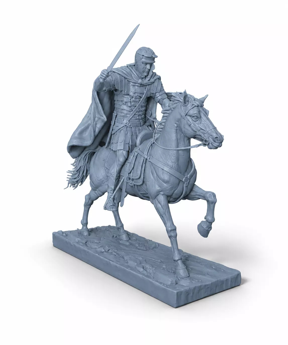 Ancient Roman Cavalry Officer STL File for 3D Printing 3D print model