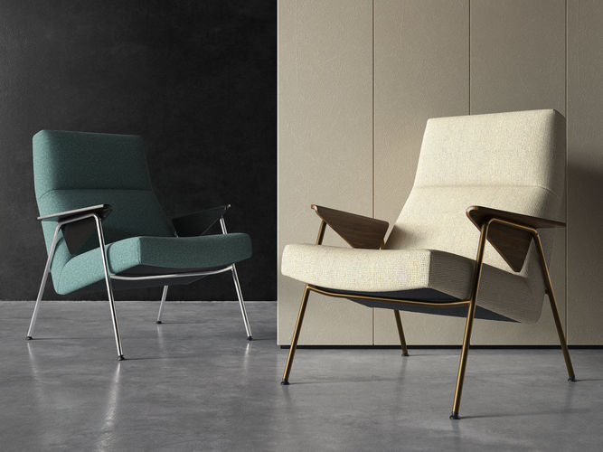 Votteler pair of lounge chairs 3D model