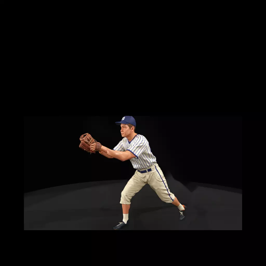 1930s Baseball Player for Dioramas 3D print model