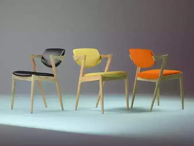 No dining chair with upholstery