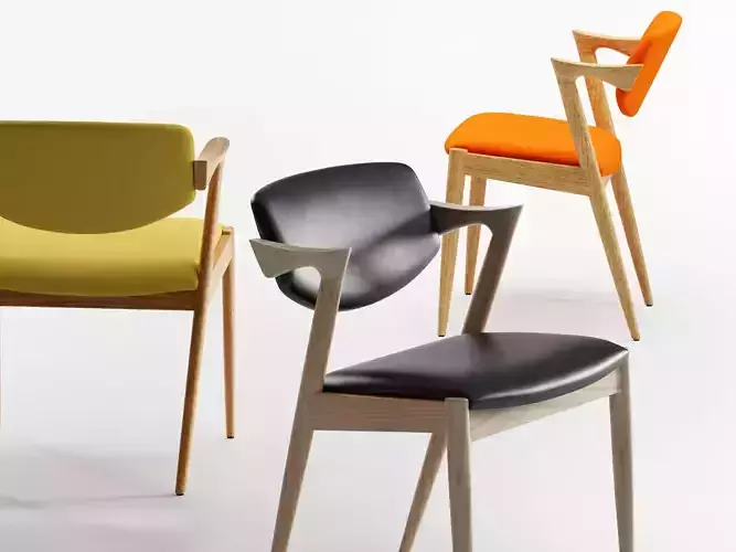 No dining chair with upholstery