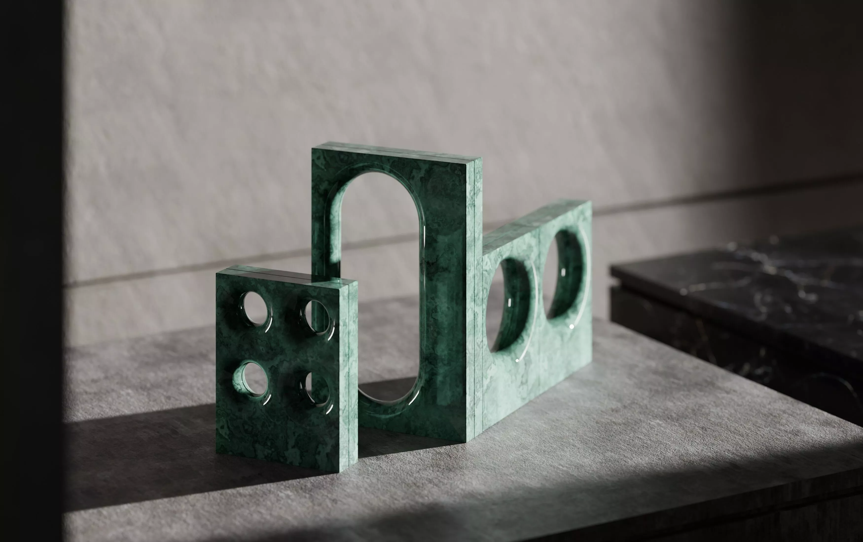 Marble Sculpture VOID collection - Art Object by deday Free 3D model