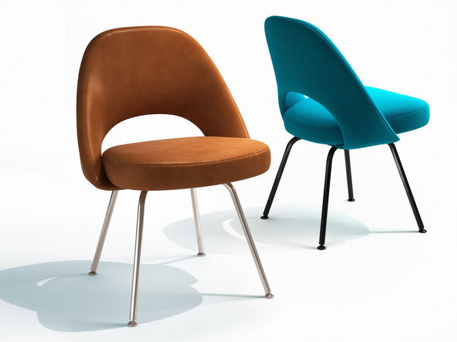 Saarinen Executive Chair Steel Legs 3D model