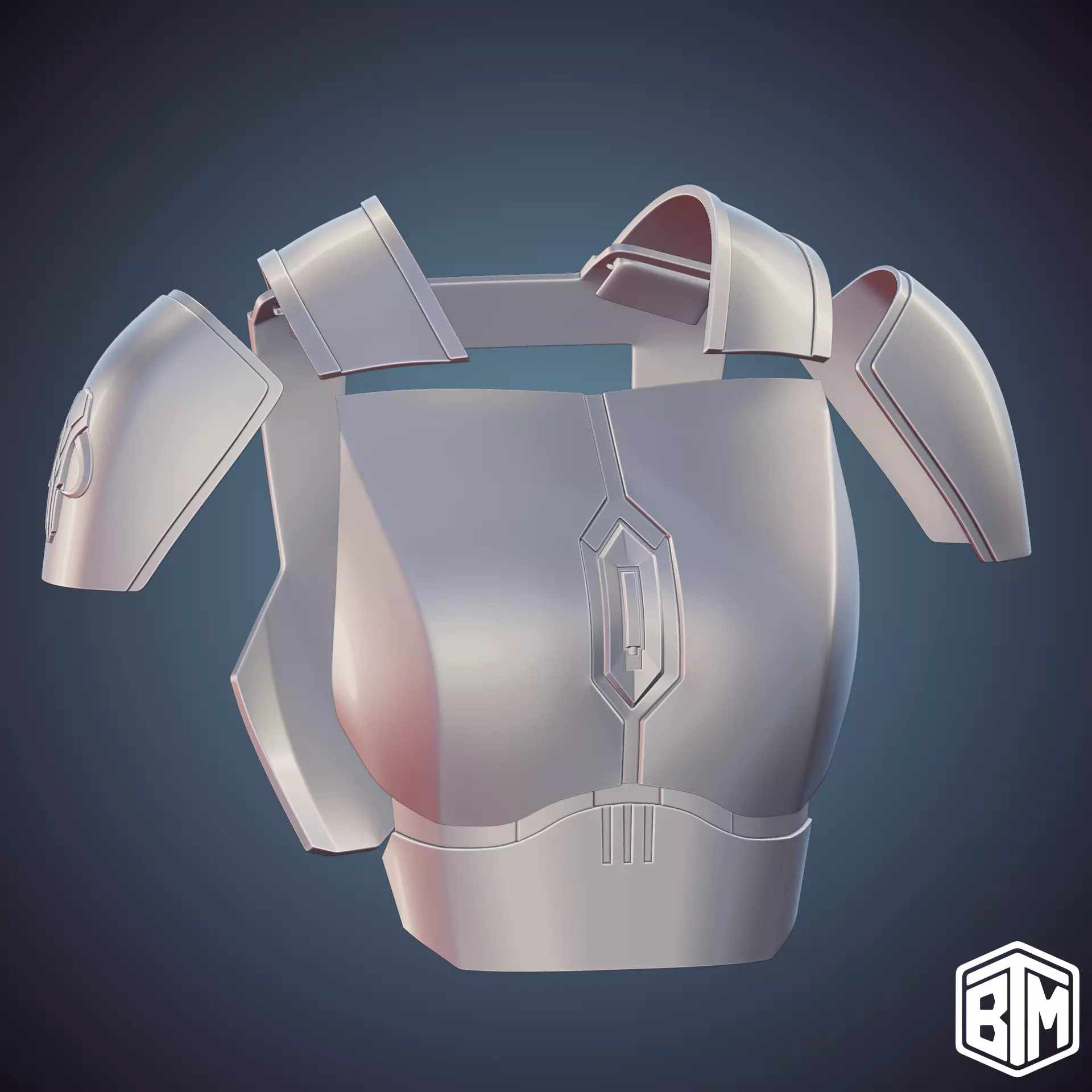 The Mandalorian Bo Katan Nite Owl Grunt Torso Armor 3D print model