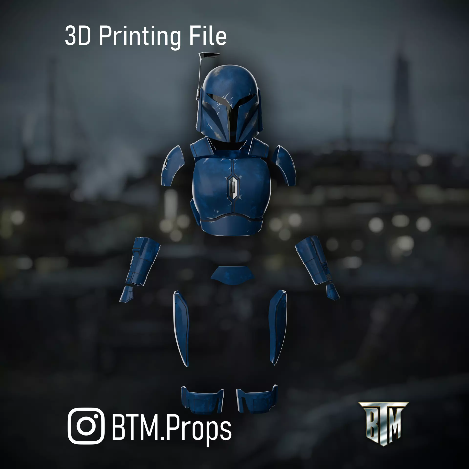 The Mandalorian Koska Reeves Nite Owl Armor 3D print model