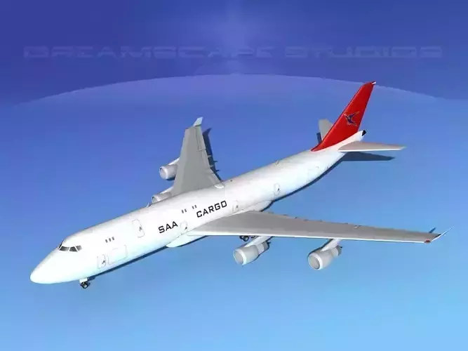 Boeing 747-8I South African Cargo 3D model