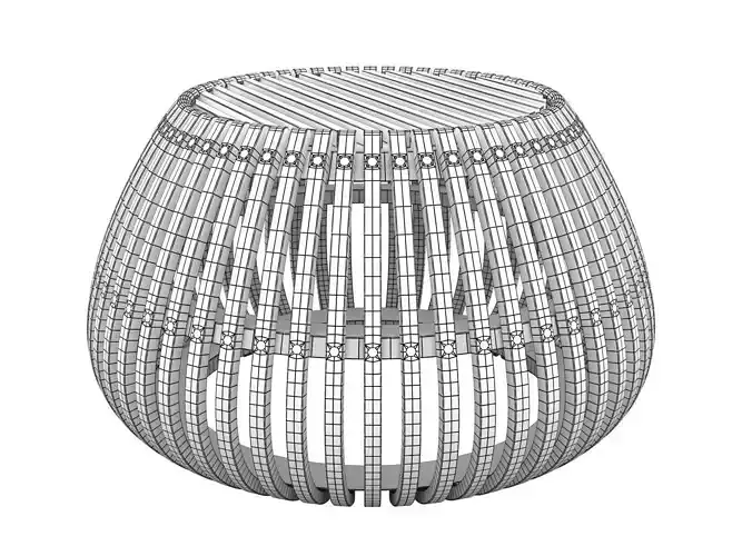 Bubo Bubo side table made of wood with glass on top
