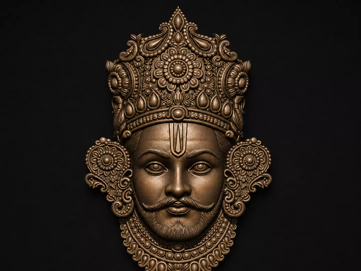 Khatushyam Ji Brooch Silver Brooch Trending Brooch 3D print model