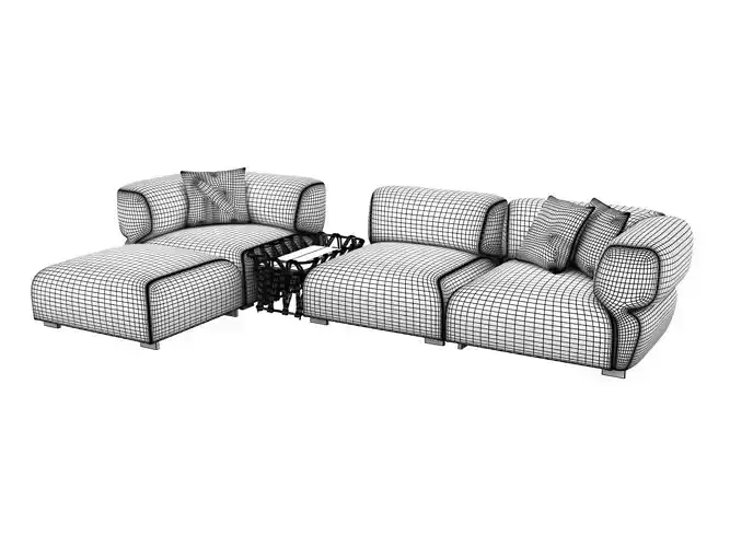Butterfly modern sectional sofa