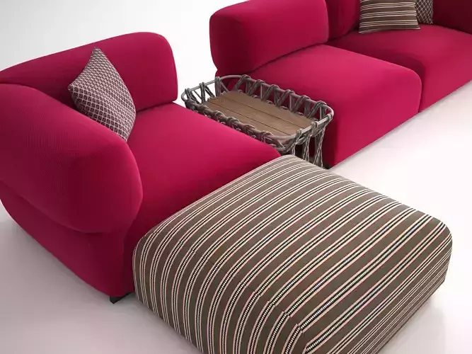 Butterfly modern sectional sofa