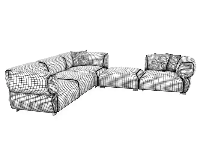 Butterfly modern sectional sofa
