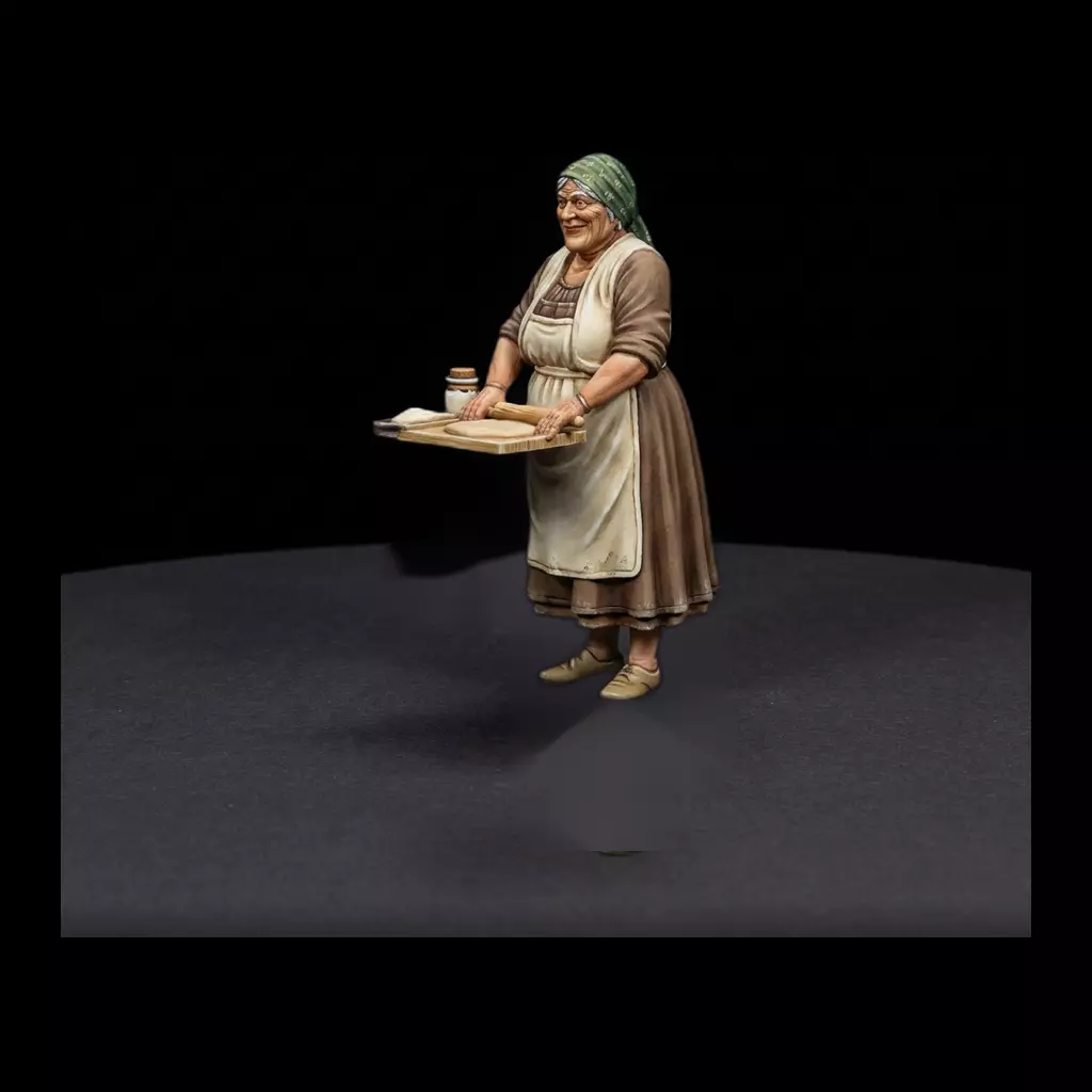 Baker Matron Figure for Dioramas 3D print model
