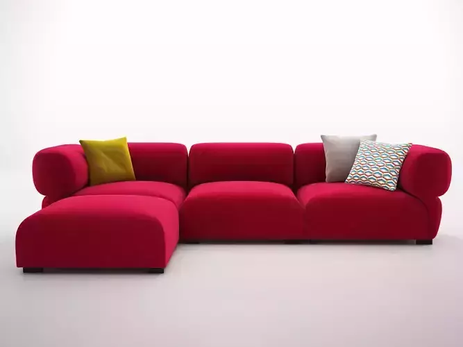 Butterfly sectional sofa pillows