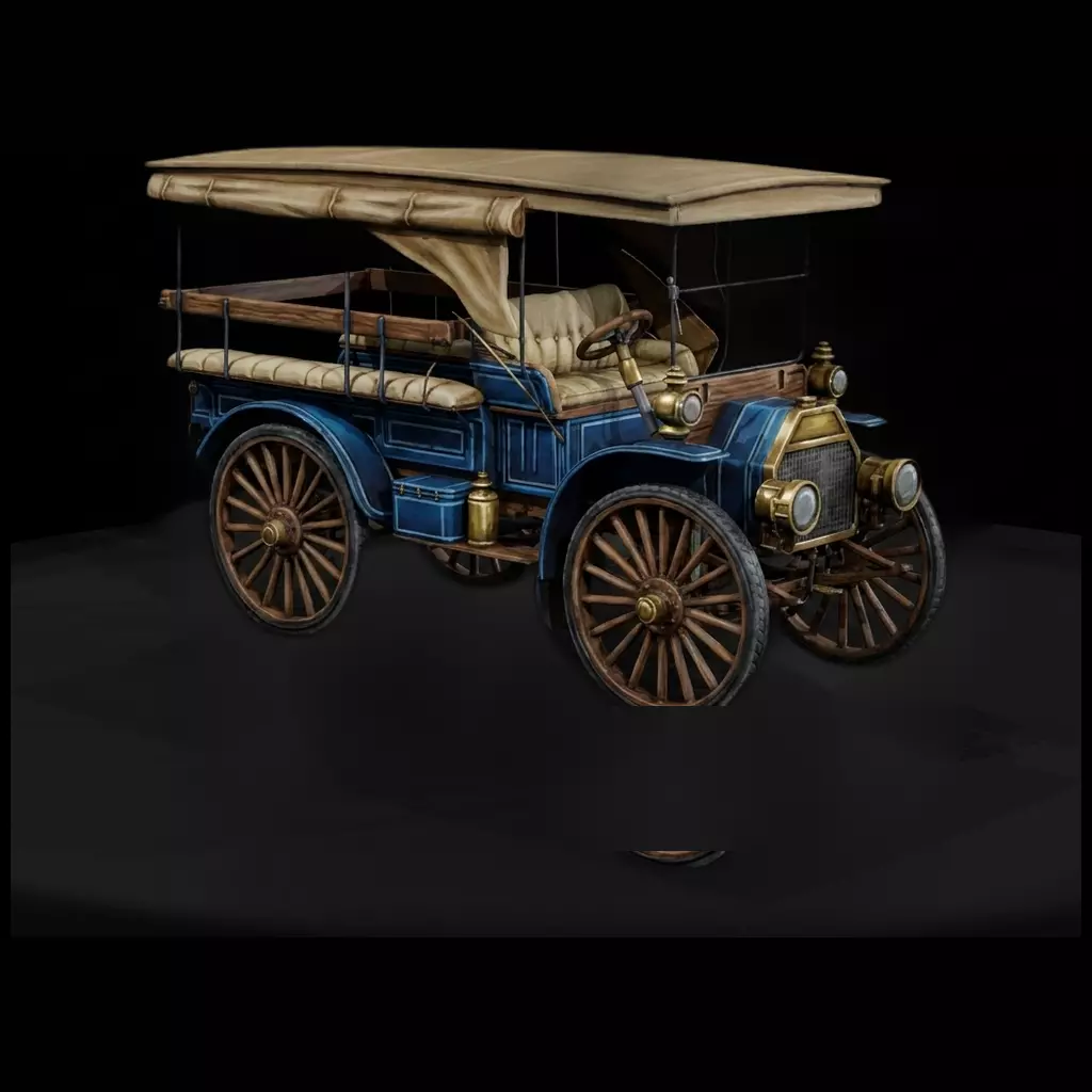 1900s Touring Car for Dioramas 3D print model