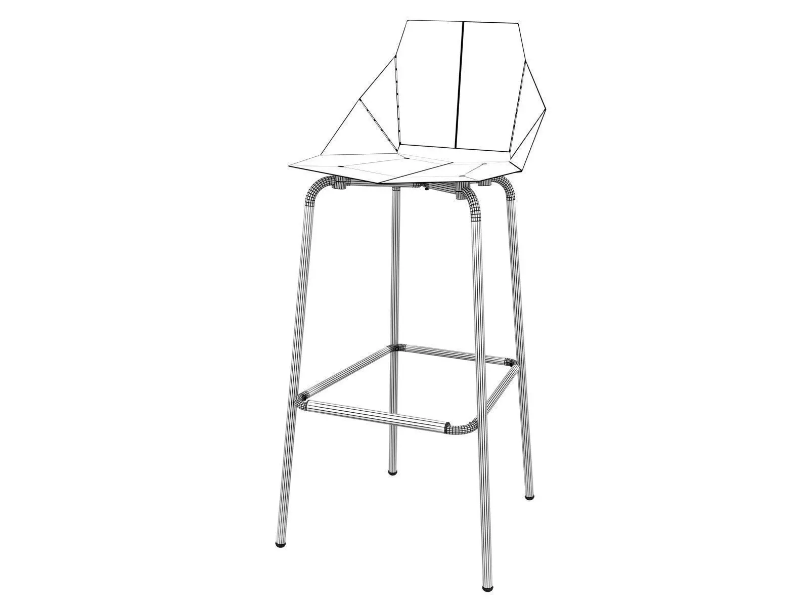 Real Good Barstool 3D model_4