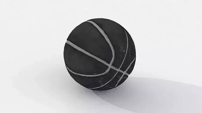 Minimalist black basketball